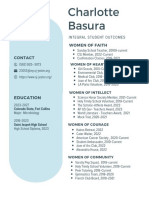 Bright Blue Simple Resume and Cover Letter 1