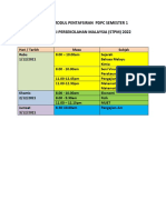 Jadual Modul Pentafsiran Semester 1 2022