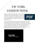 New York Fashion Week