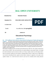 Allama Iqbal Open University: Educational Psychology