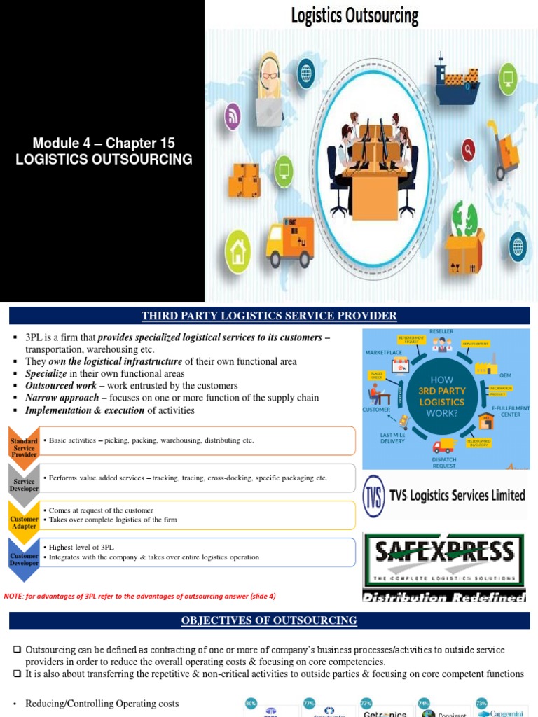 Chapter 15 Logistics Outsourcing Pdf Outsourcing Logistics