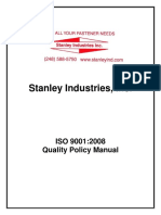 Stanley Industries Quality Manual