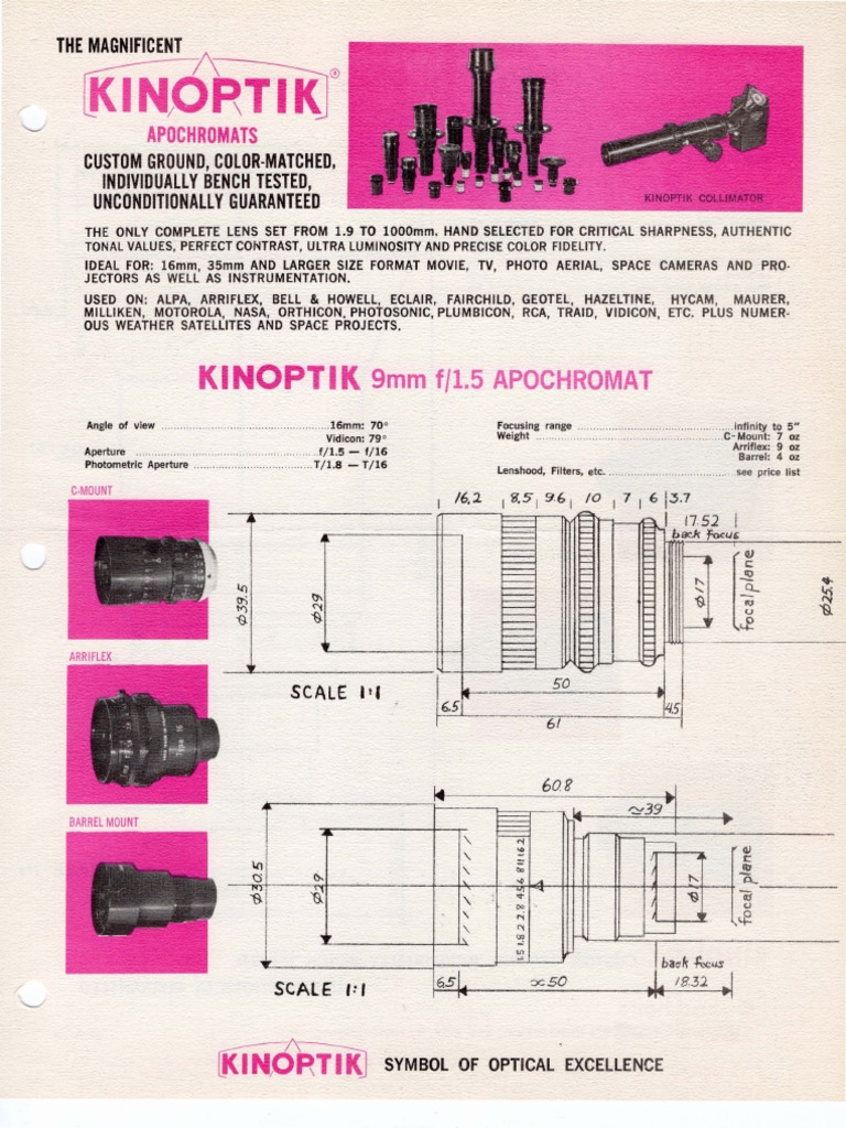 Viseur Kinoptik Pour Caméra 35mm - Pour Pièces / Fonctionnel (miroir Cassé)