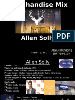 Allen Solly merchandise mix and product ranges