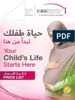 Uhs Brochure Sharjah Fertility Centre Pricelist