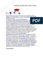 Contexto Internacional: Era Post-Guerra Fría y Nueva Guerra Fría