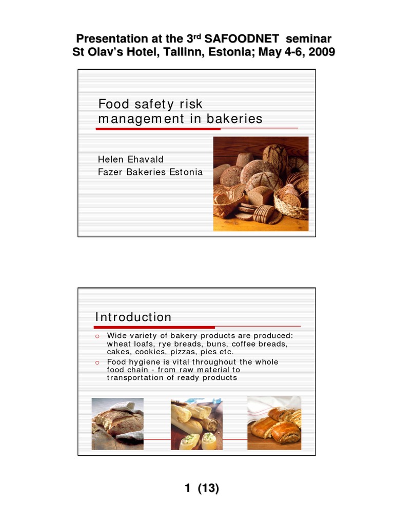 Food Safety in Bakery Operations | PDF | Breads | Pest Control