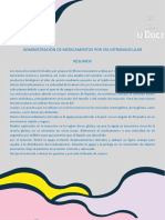 Administración de Medicamentos Por Vía Intramuscular Resumen PDF