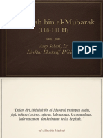 2. Profil & Metode Zuhud Abdullah bin al-Mubarak (181 H) oleh Asep Sobari, Lc