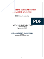 Managerial Economics and Financial Analysis: III B.Tech I Semester