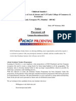 ICICI Campus Placement PDF
