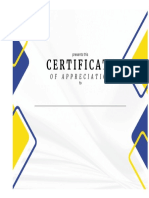 Annex F - Certificate of Appreciation