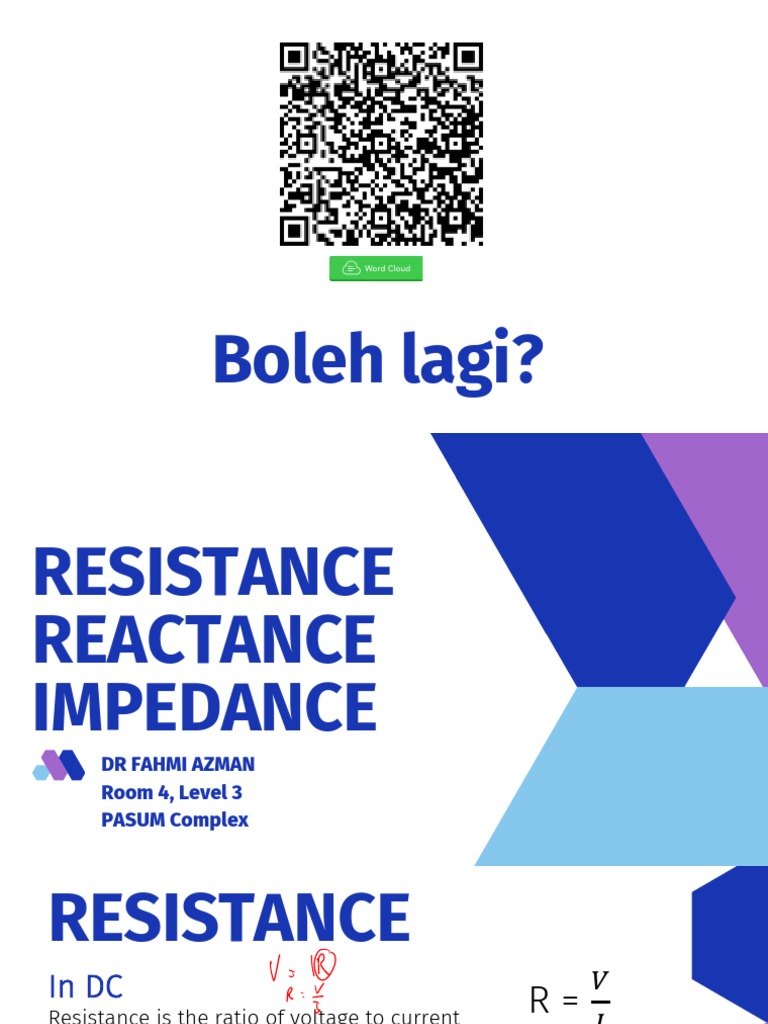 Lecture 2 2 Resistance Reactance And Impedance Jotted Pdf