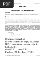 Lab#05 Doubly Linked List