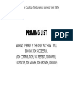 Priming List PDF