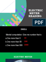 Electric and Water Meter Reading (COT 2)