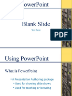 Using PowerPoint Basics and Features