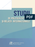 Studii de Politica Externa Si Relatii Internationale PDF