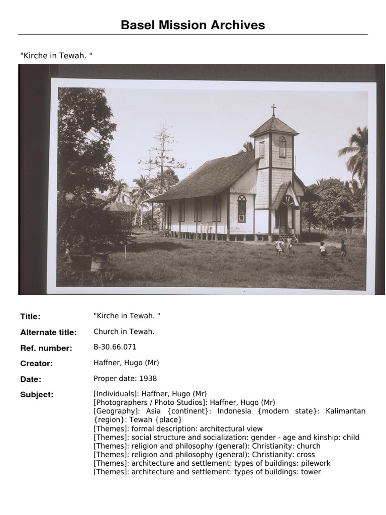 Basel Mission Archives: 