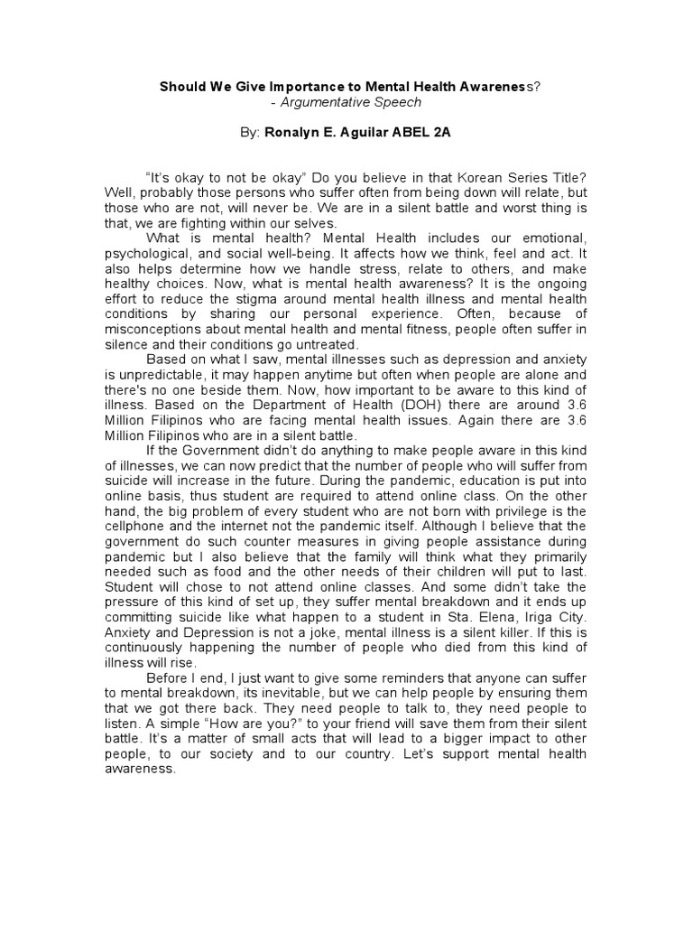 argumentative-and-narrative-speech-pdf-mental-health-mental-disorder