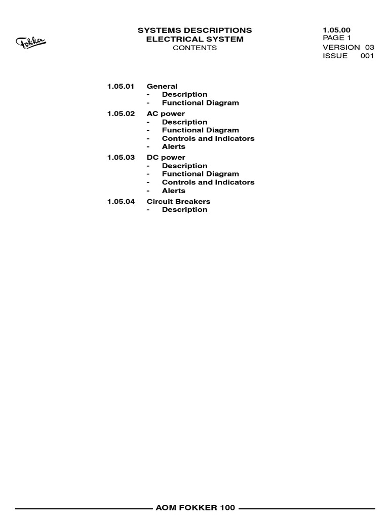 Electrical System Pdf