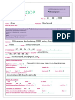 Envoi Par E-Mail Fiche Candidature Medicoop France 2022