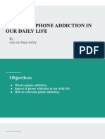 Impact of Phone Addiction in Our Daily Life: by Siva Sai Teja Reddy