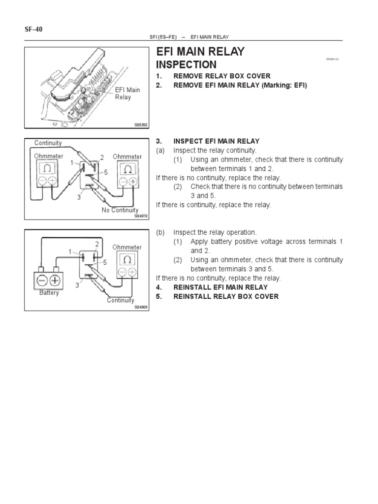 EfiMain FuseSfi PDF Relay Electrical Components
