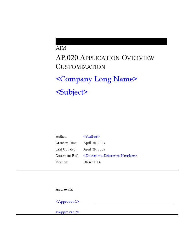 Application Overview Customization Guide | PDF | Sales | Document