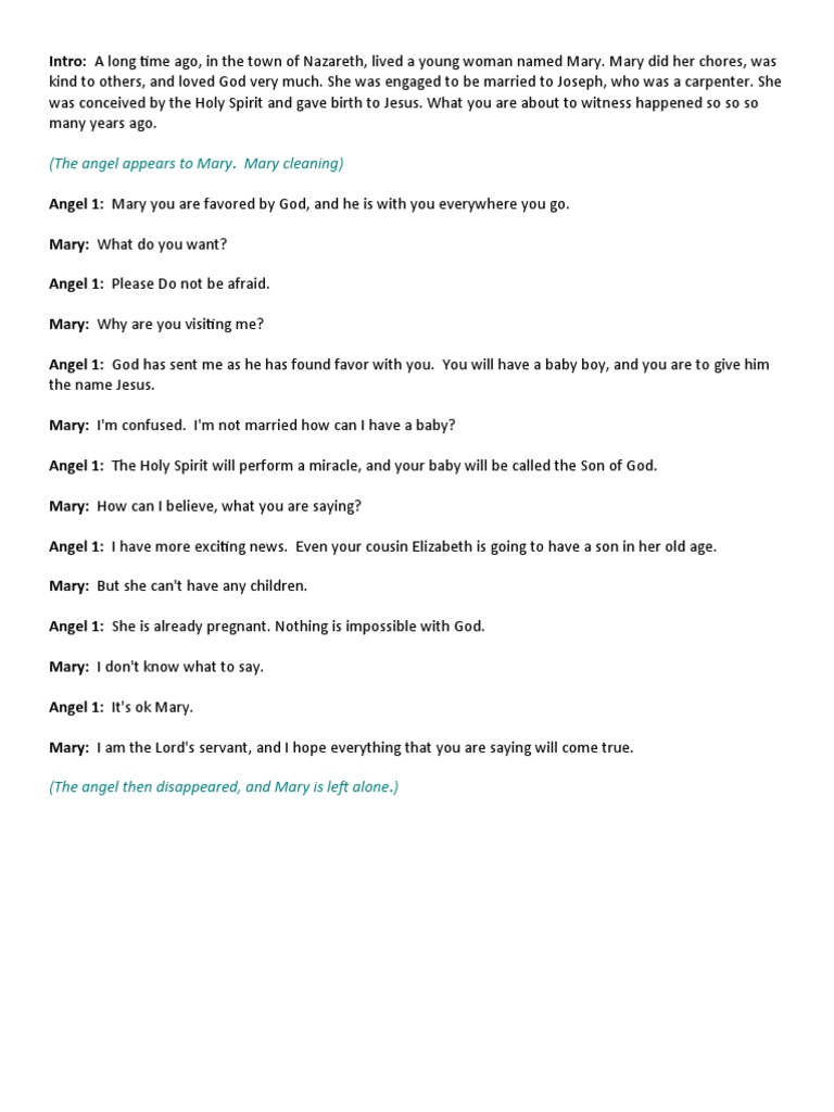 Birth of Christ Script | PDF | Mary, Mother Of Jesus | Biblical Magi