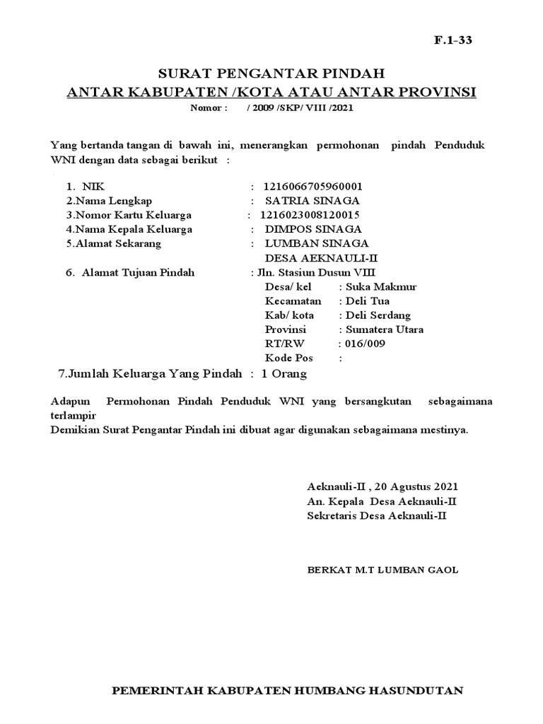 Surat keterangan pindah f 1 33 alexs c l gaol pdf