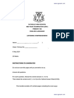 2021-P6-English-Semestral Assessment 1-Catholic High PDF