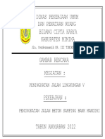 Perencanaan Jalan Beton Samping Bank Mandiri PDF