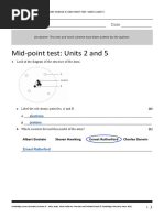 Cambridge Lower Secondary Science Stage 8 End of Unit Test Answer Key ...