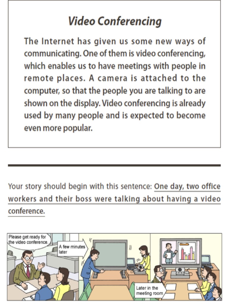 Video Conferencing Eiken 2 | PDF | Videotelephony