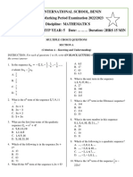 Grade 10 Mathematics 4TH MP Exam
