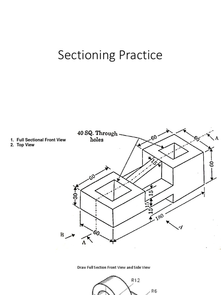 Technical Drawing Guide Sectional Views for Mechanical Parts PDF