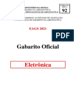Gabarito Oficial Eletrônica EAGS 2021
