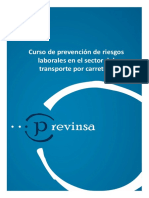 Curso de Prevención de Riesgos Laborales en El Sector Del Transporte Por Carretera