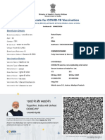 Rahul Vaccine Certificate