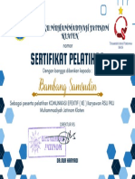 Template Sertifikat Pelatihan Komunikasi Efektif (KE)