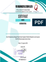 Template Sertifikat Pelatihan Manajemen Nyeri