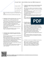 Restatements Advanced Level Test Quiz 1