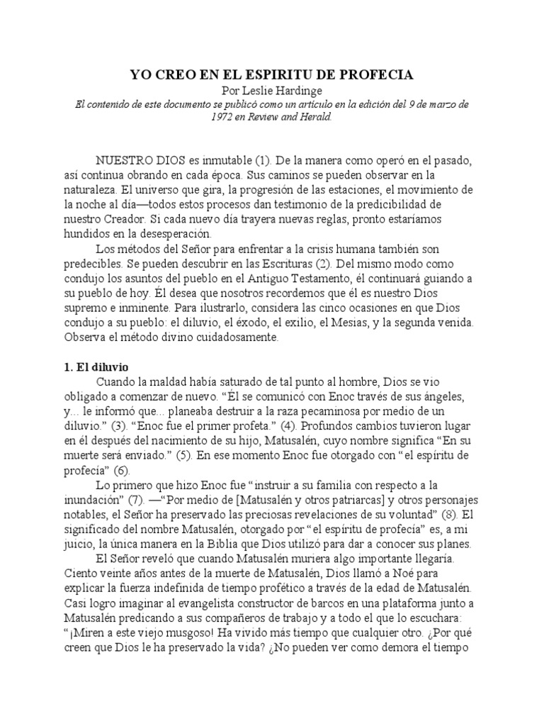 Yo Creo en El Espíritu de Profecía PDF Daniel (figura