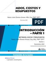 Metrados, Costos y Presupuestos-Modulo I