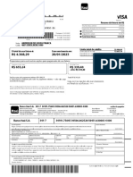 Resumo da fatura do cartão de crédito Platinum com detalhes de compras e saques