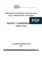 Solfeo Y Audioperceptiva: Nivel Preparatorio de Musica