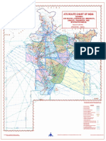 Ats Route Chart of India: Showing Ats Routes, Controlled Airspaces, Danger, Prohibited and Restricted Areas
