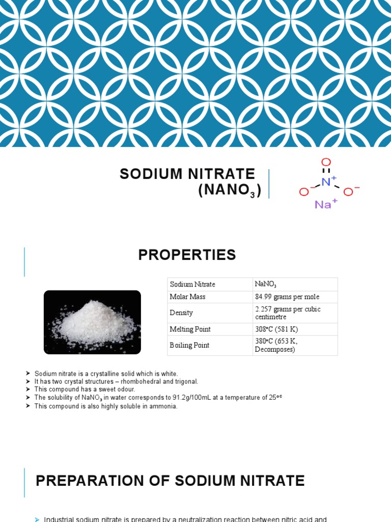 Sodium nitrate pdf nitrate sodium