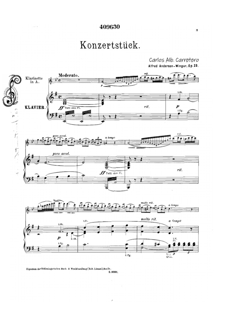 Koncertstück Op.23 - Alfred Andersen-Wingar (Cpto) | PDF